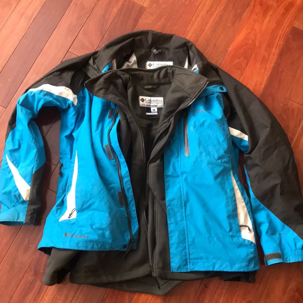 *Sold* Columbia Titanium Jacket with Fleece